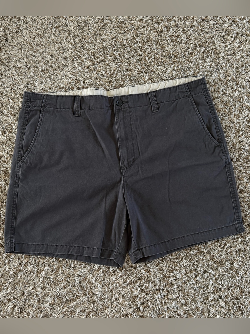 Old Navy Dark Gray Flat-Front Men's Shorts